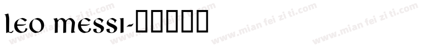 Leo Messi字体转换